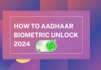 How to aadhaar biometric unlock 2024